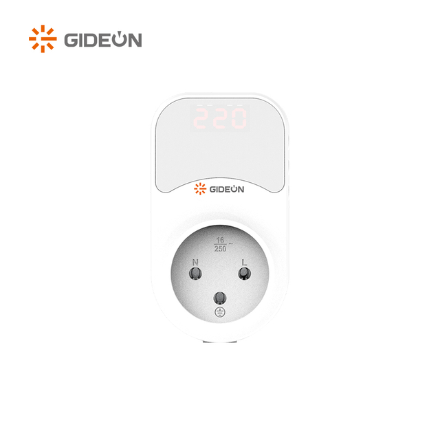 GD-V211-D德国插头可调节电压保护器，带数字显示器