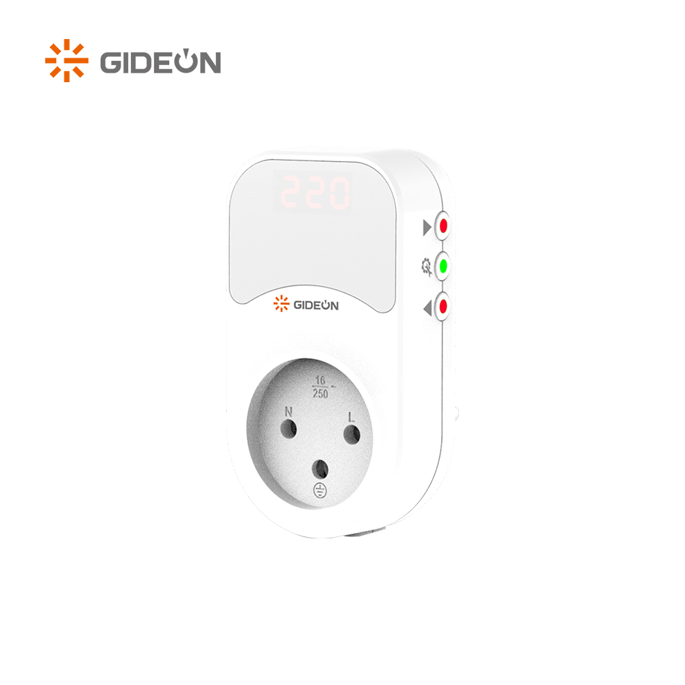 GD-V211-D德国插头可调节电压保护器，带数字显示器