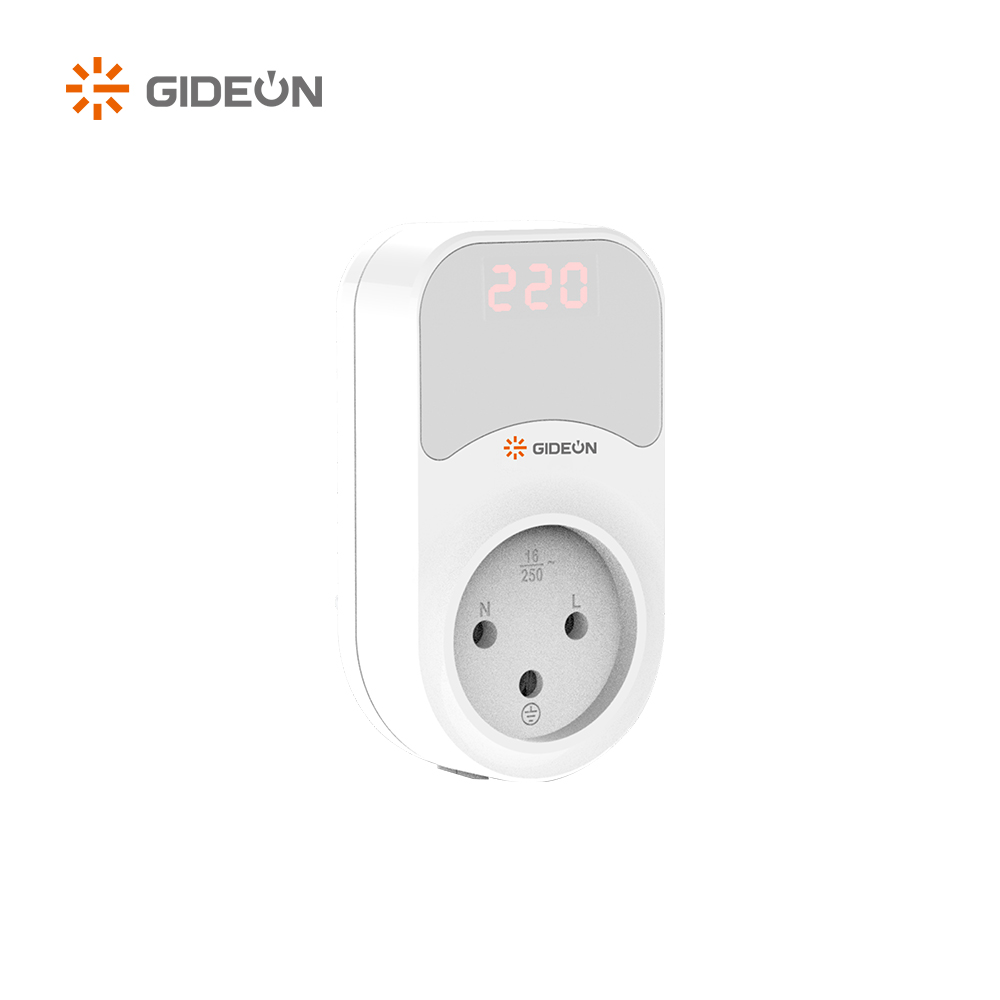 GD-V211-D德国插头可调节电压保护器，带数字显示器