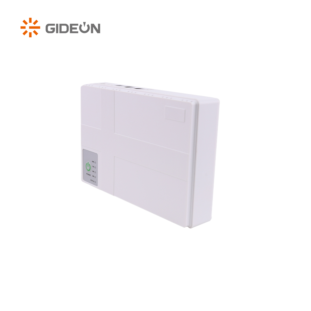 GD-DC002-DC1018P领导的8800mah/10400mah迷你DC UPS与白色
