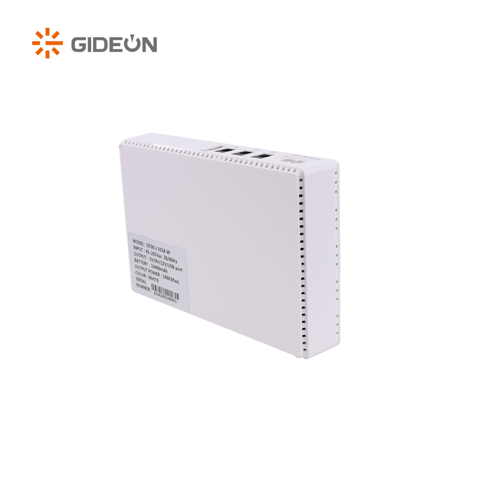 GD-DC002-DC1018P领导的8800mah/10400mah迷你DC UPS与白色