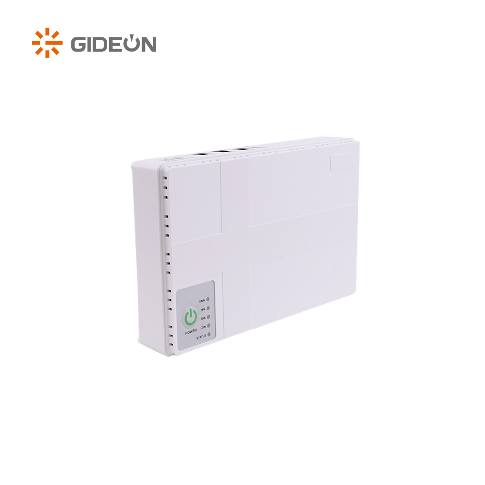 GD-DC002-DC1018P领导的8800mah/10400mah迷你DC UPS与白色